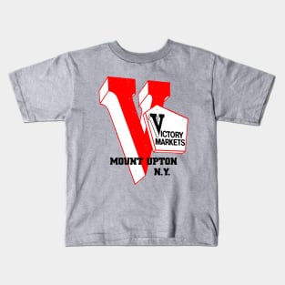 Victory Market Former Mount Upton NY Grocery Store Logo Kids T-Shirt